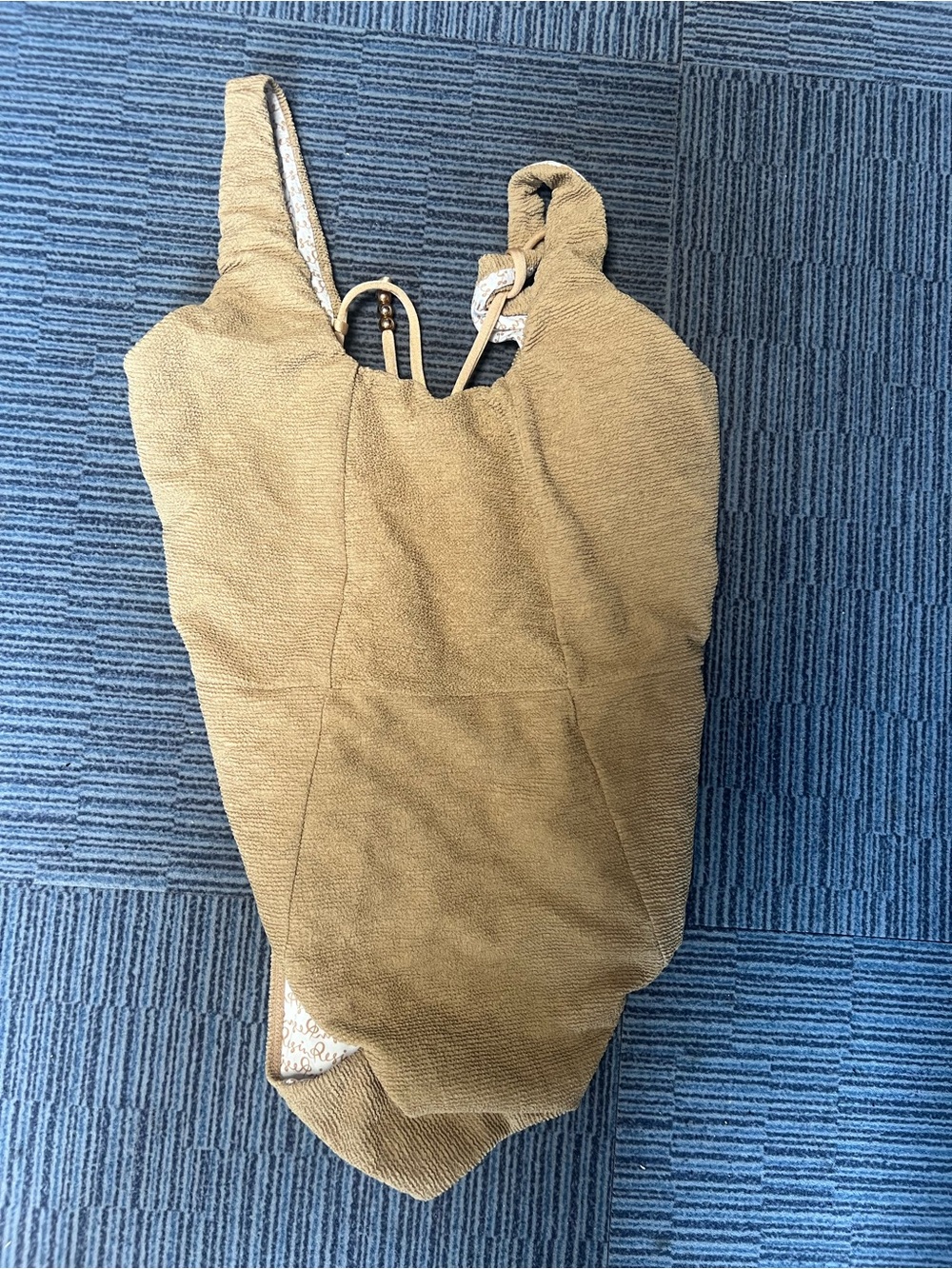 Free People One-Piece Swimsuit in Tan
